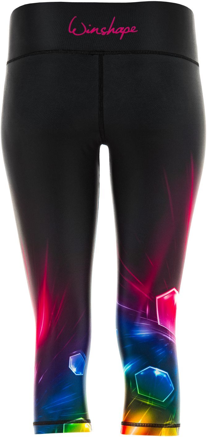 Leggings WINSHAPE "AEL202-COSMIC", Damen, Gr. M, Normalgrössen, schwarz (cosmic), 80% Polyester, 20% Elasthan, Hosen Leggings, Capri-Leggings mit Anti-Rutsch-Effekt cosmic M, Normalgrössen