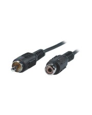 VALUE Secomp Videoverlängerungskabel RCA M bis W 10 m abgeschirmt Schwarz (11.99.4329)