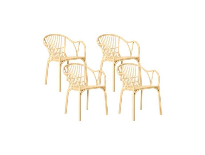Lot de 4 chaises de jardin ANDORA Beige