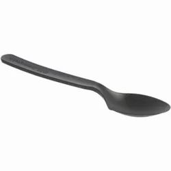 Wiederverwendbare C-PLA Suppenlöffel 16cm Schwarz 50un