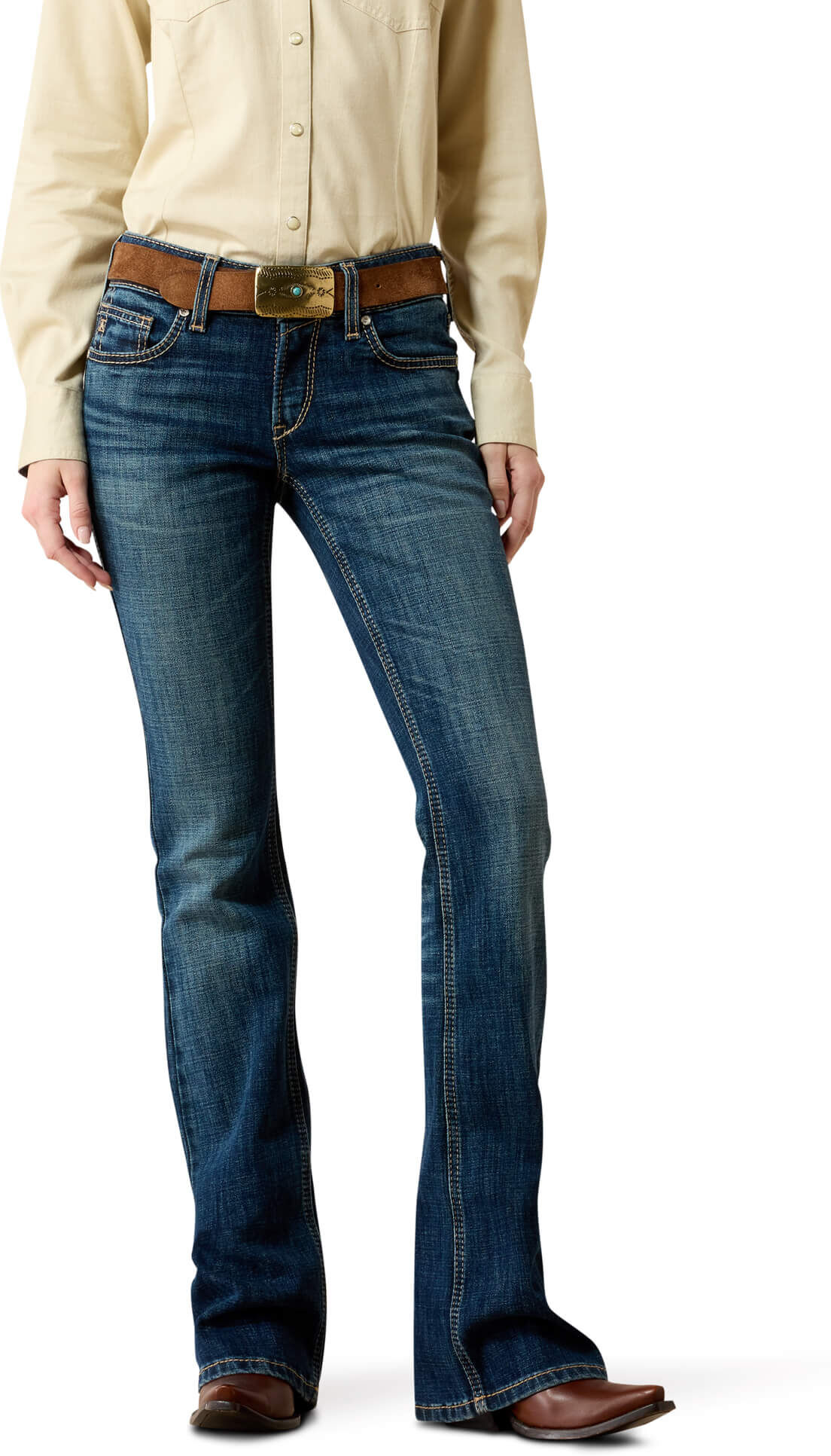 Women's Mid Rise Fiona Boot Cut Jeans in Istanbul, Size: 27 Regular by Ariat