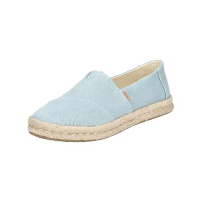 Espadrille TOMS "TOMS Halbschuhe Textil", Damen, Gr. 39, Textil, blau (hellblau), Schuhe Espadrille