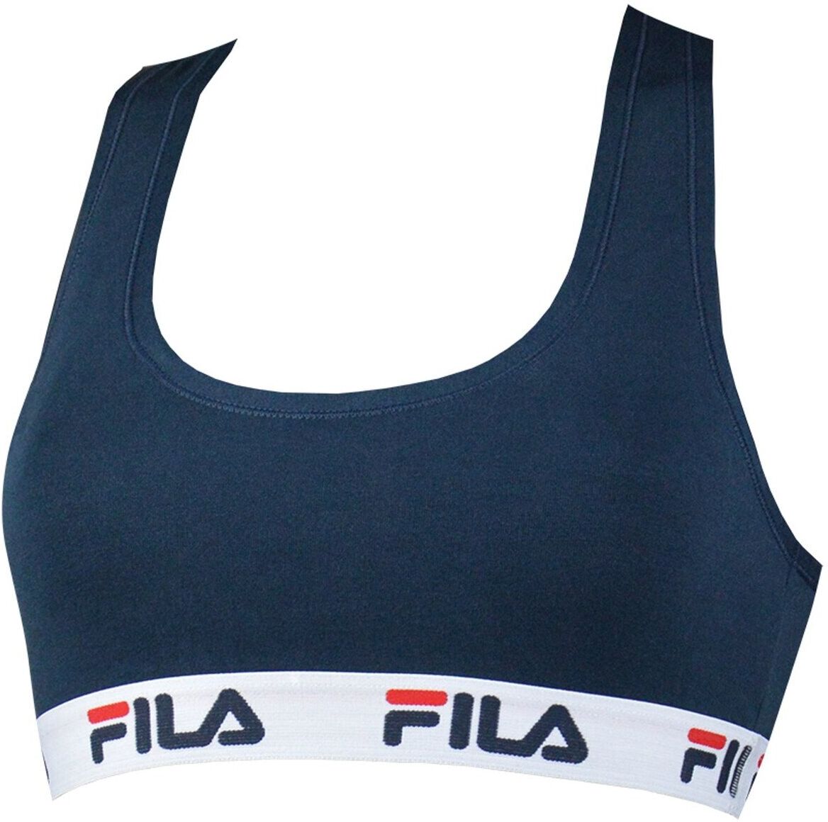 Bustier FILA "Bustier 1er Pack", Damen, Gr. XS, N-Gr, blau (marineblau), Obermaterial: 95% Baumwolle CO. 5% Elasthan EL., BHs Bustier