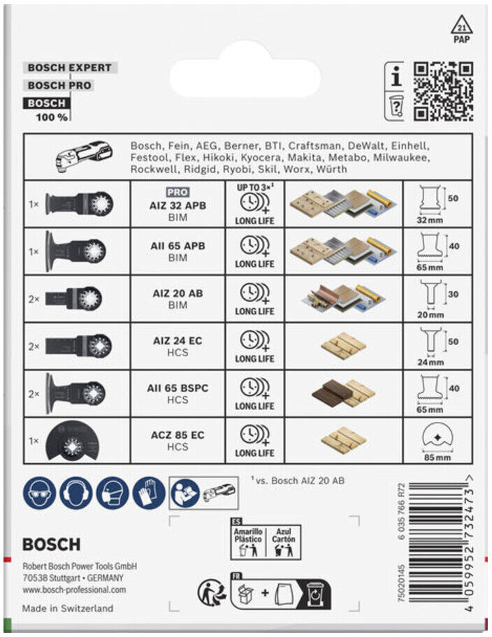 Bosch Holz- und Weichmetall-Set, 9-tlg. (2608669335)