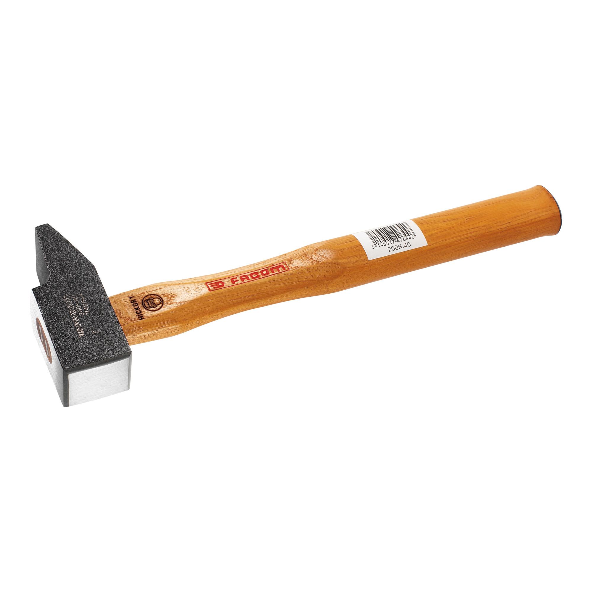 Facom Schlosserhammer, französische Form Hickory-Stiel Schlagfläche ca. 28 x 28 mm (200H.28)