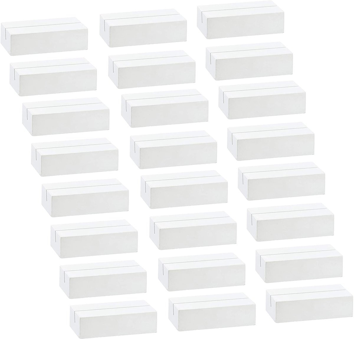 Dailygoods Houten Kaarthouder Wit - Ideale Menukaart en Plaatskaarten Houder voor Bruiloften en Feesten