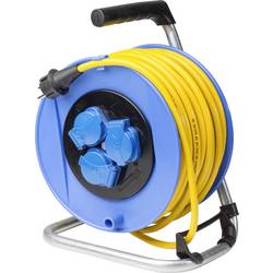 AS Schwabe 11004 Kabeltrommel 25 m Gelb Schutzkontakt-Stecker