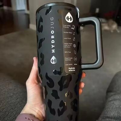 Inspired Finds HydroJug Traveler Tumbler 32oz 40oz Stainless Steel Vacuum Insulated Water Bottle With Straw Lid bubblegum 40oz
