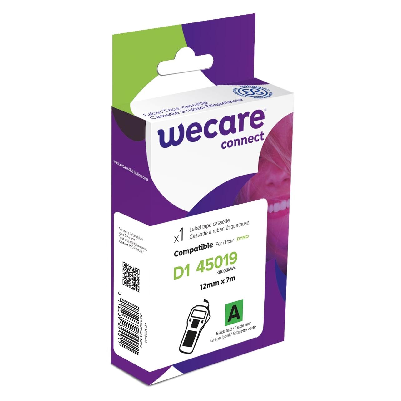 Armor OWA K80038W4 label-making tape Black on green (1.20 cm, Schwarz, Grün) (K80038W4)