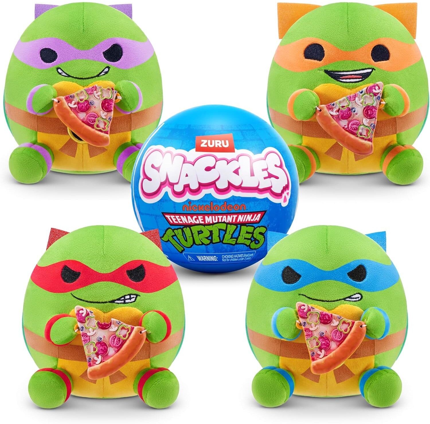 Snackles - 12 cm Plush Teenage Mutant Ninja Turtles - Limited Edition Collectible Toy for Kids