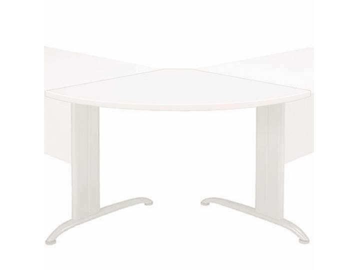 Angle de liaison 90° arrondi Pronto Métal - Plateau Blanc