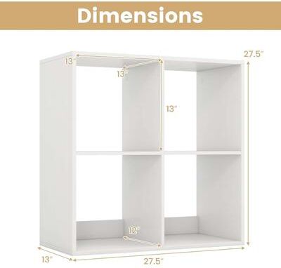 4/6/8/9-Cube Bookcase Freestanding Bookshelf Cube Storage Organizer