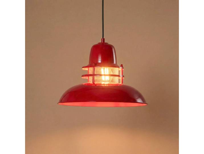 Hängeleuchte Lorenz ROYALTECH, dimmbar, rot, für Wohn- / Esszimmer, Metall, Vintage