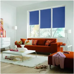 Büscher Sunlines Seitenzug-Rollo mit Lichtschutz blau, 82x180 cm