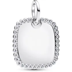 Pandora 394009C01 Anhänger Silber Eckige Gravurplatte