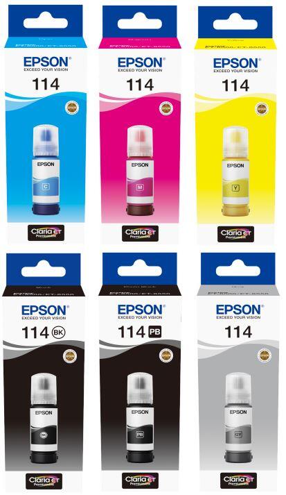 Epson Original EcoTank 114 Nachfülltinte - 6er Multipack OPC13T07A140set