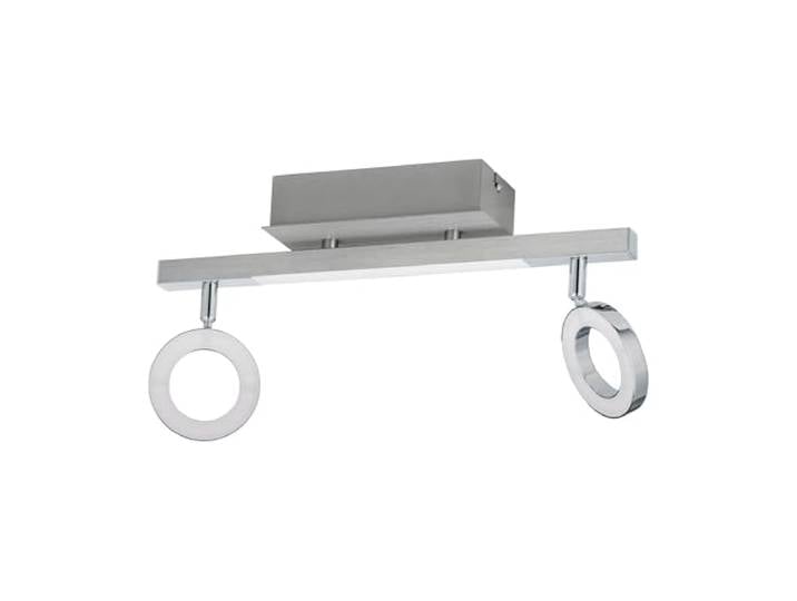 Eglo LED Plafonnier Cardillo\, lampe de plafond 2 flammes\, spot de plafond en aluminium\, métal et plastique\, lampe de séjour chromée\, lampe LED de couloir blanc chaud