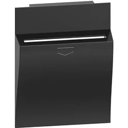 Legrand KG22M2 LivingNow 2-modulige Abdeckung für Hotel-Card-Schalter in der Farbe Black