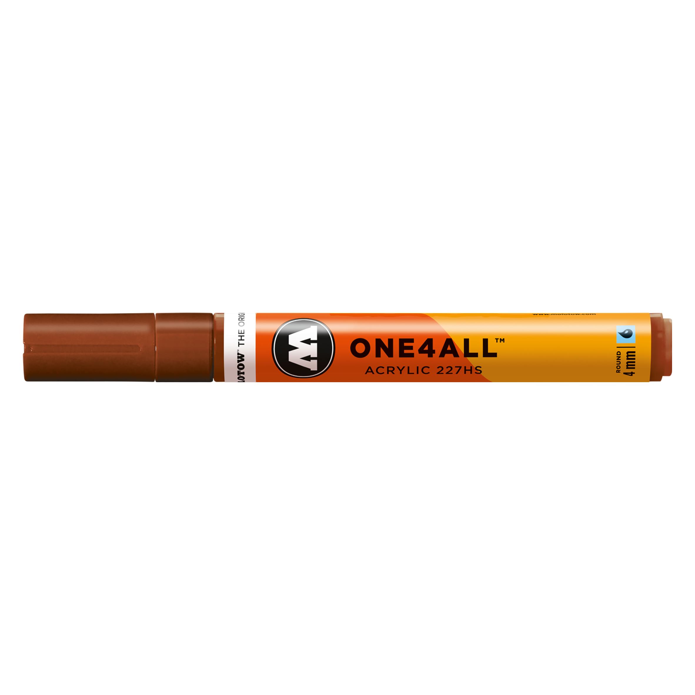 Molotow Permanentmarker One4All 227 HS nachfüllbar 4mm haselnussbraun (1x) (MO227210)