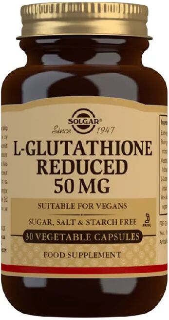 Solgar L-Glutathione Reduced 50 mg 30 VCaps