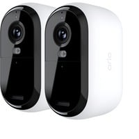 Essential 2K Outdoor Kamera, Überwachungskamera weiß/schwarz, 2er, Set, WLAN, 4 MP