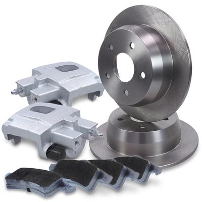 Atec 2x Bremsscheibe +Beläge +Bremssättel Hinterachse [Hersteller-Nr. 40579882] für Jeep