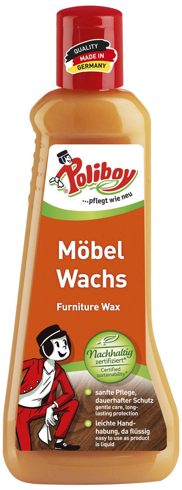 Poliboy Möbelpflege Möbel Wachs 0,2 l 259065