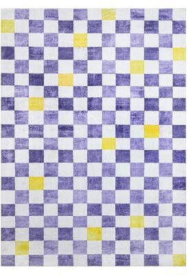 TOWN & COUNTRY PLAY Niko Checkmate Kids Plush Washable Area Rug