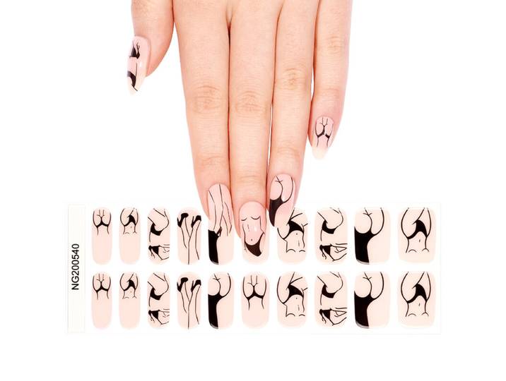 MeoMagic 14-252 Autocollants gel pour ongles - 20 pièces