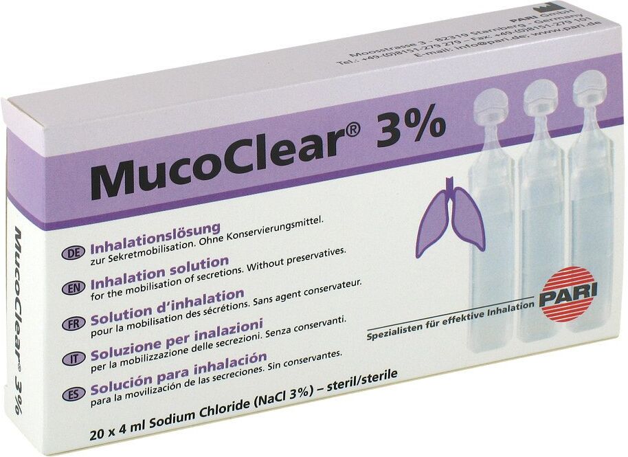 Mucoclear 3% Nacl Inhalationslösung 20X4ml