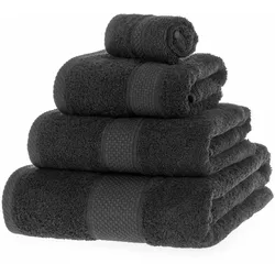 FROTTIERSET Essential 4-teilig schwarz