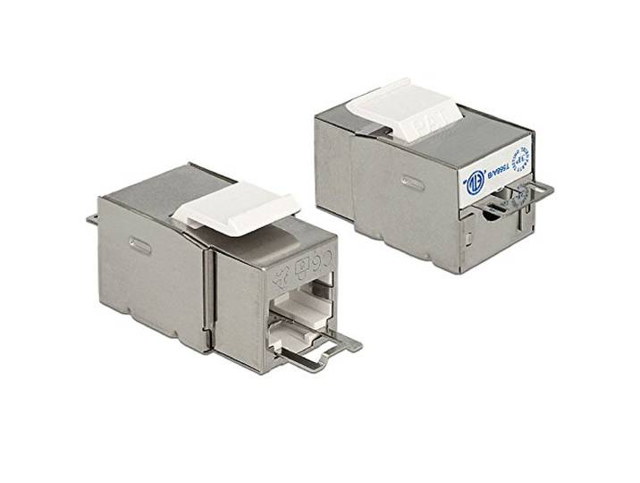 Delock Keystone RJ45 Secure Cat.6 > LSA