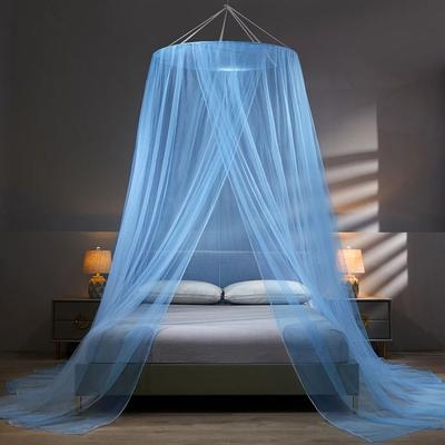 Uplift Picks Elegant Hanging Mosquito Net Canopy For Peaceful Double Bed Protection Comfort blue