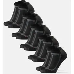 LONG DISTANCE RUNNING KURZSOCKEN - 5-Pack - Schwarz/Grau - 39-42