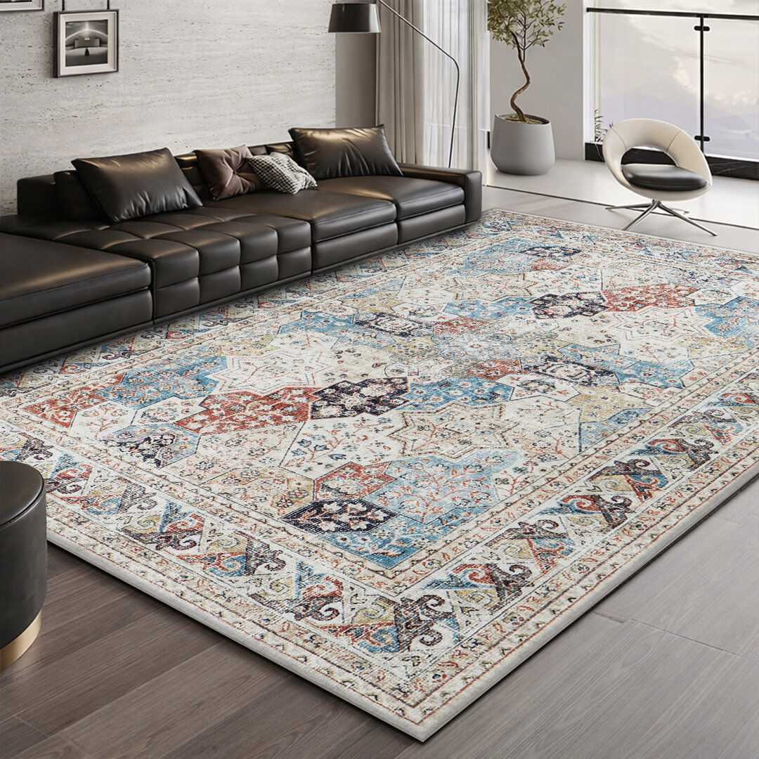 MOONLIGHT BEDDING Vintage Oriental Area Rug – Living Room Large Rug for Cozy and Stylish Space Coastal Rectangle 200 x 290 cm