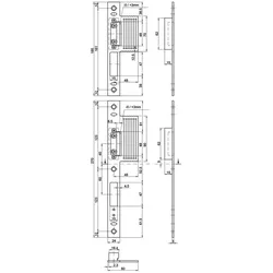 MSL, Türgriff + Türgarnitur, Lappenschliessbleche BV-24421 VariFlex (Schliessblech)