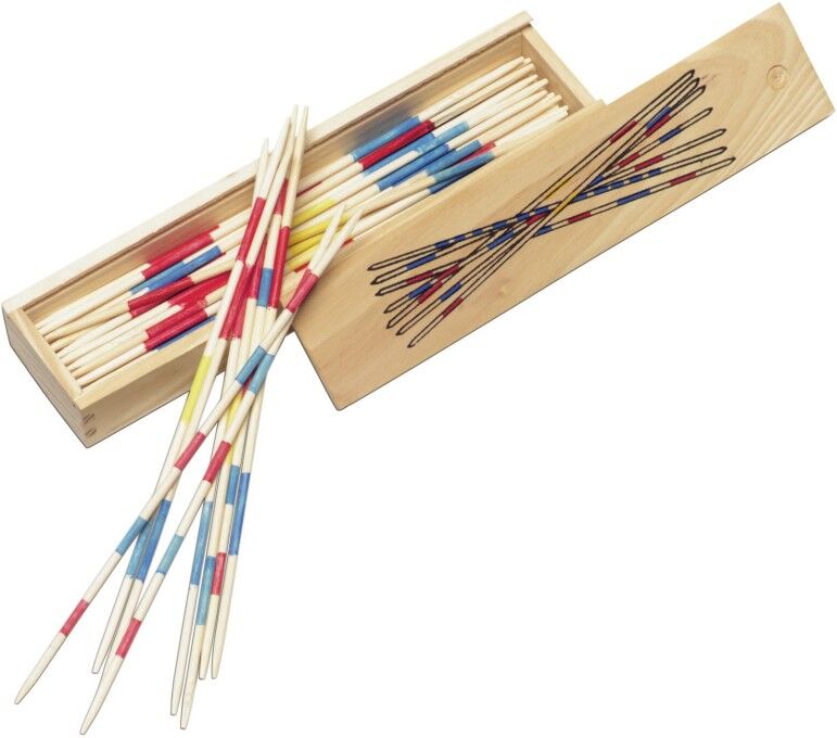 Jeu de mikado personnalisable en bois de pin Cas brun