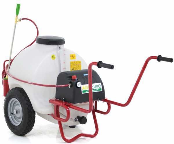 AgriEuro Premium Pulvérisateur à batterie 12 V de 120 L PRO - Pompe de pulvérisateur électrique sur chariot