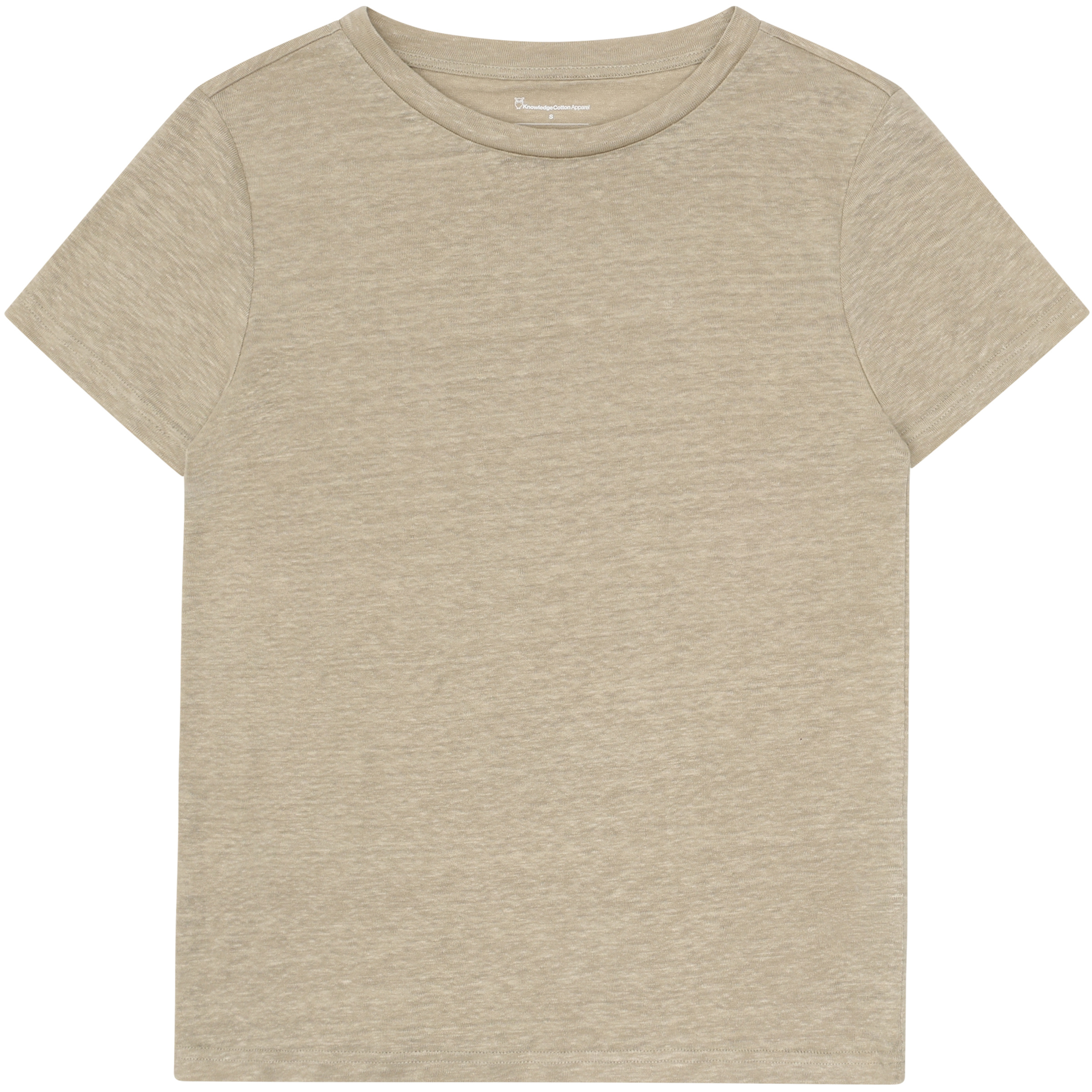 KnowledgeCotton Apparel Regular Linen Damen T-Shirts beige Größe XS Lifestyle Hautfreundlich