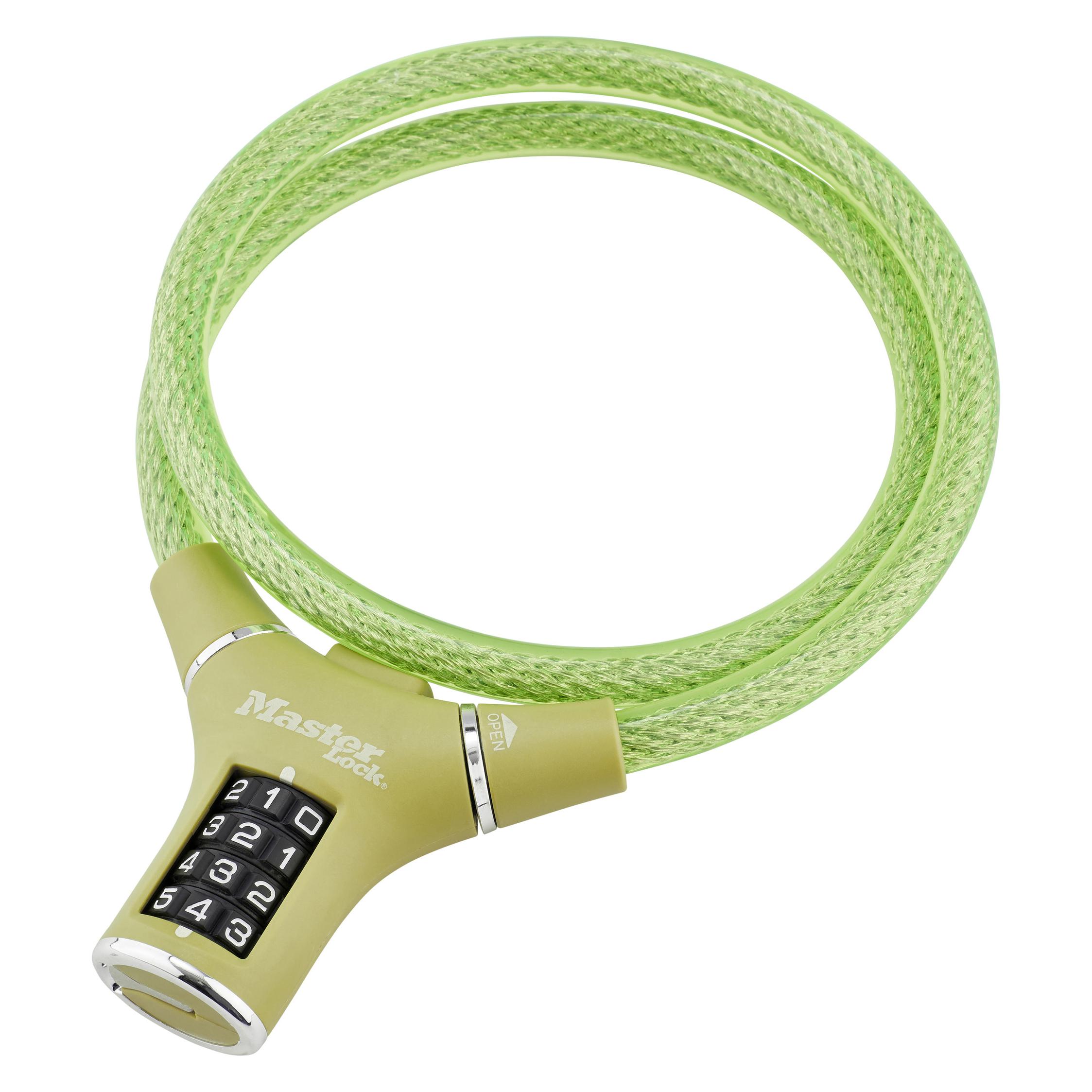 Master Lock 8229 Kabelschloss 12mm x 900mm (90 cm) (8229EURDPROGRN)