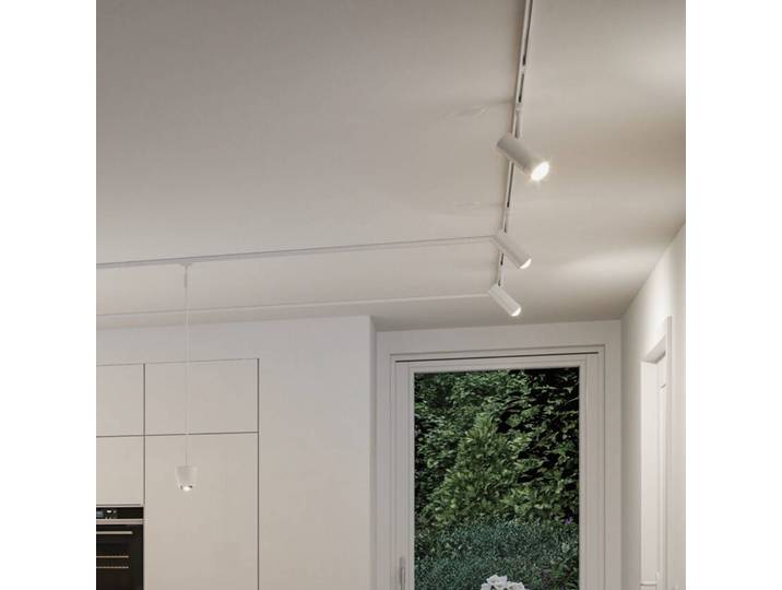 Paulmann URail Smart-LED-Spot Tarie, signalweiß, Zigbee dimmbar, weiß / opal, für Wohn- / Esszimmer, Kunststoff, Modern