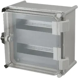 Schneider Electric NSYDLS12 Modularer Verteilerrahmen, 12 Module (18mm) für PLS-Gehäuse 18x27cm