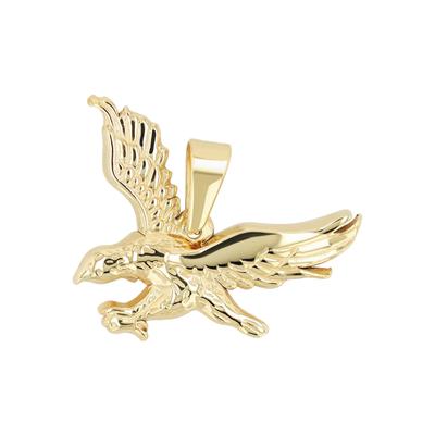 Kettenanhänger AKZENT "Lev, langlebig", gold (goldfarbig), Schmuckanhänger, Herren, Edelstahl, Kettenanhänger