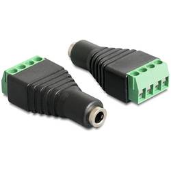 Delock 65457 Klinke Adapter [1x Klinkenbuchse 3.5 mm - 1x Buchse] Schwarz, Grün 0.004 m