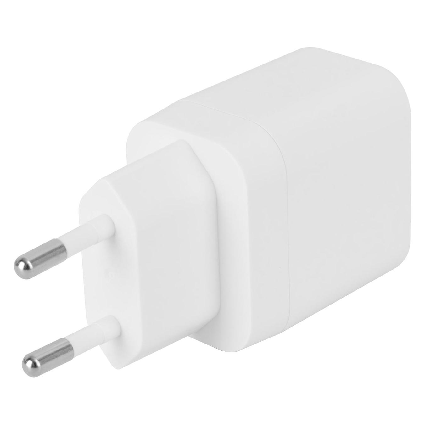 Deltaco USB Wall Charger (20 W, 2 Ports) (USBC-AC154)