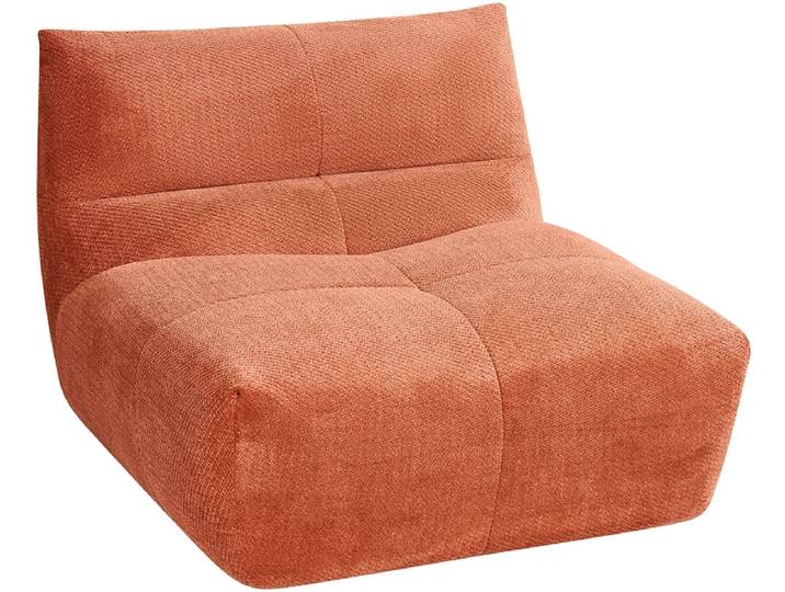 Vakuum-1-Platz-Element LUCCIO Cord-Stoff terrakotta