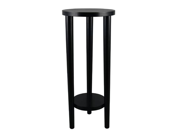 Massiver Beistelltisch Suzuo Ø 30cm Schwarz
