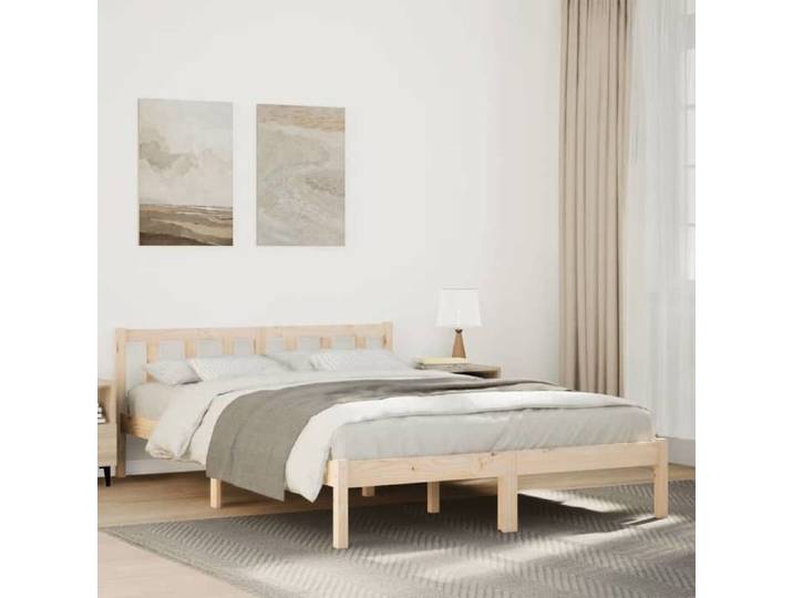 Maison Exclusive - Cadre de lit extra long sans matelas 140x220 cm bois massif pin
