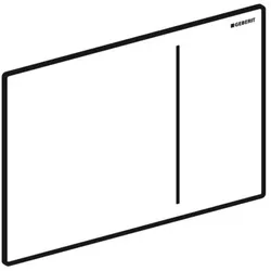 Geberit BetPl. Sigma70, für 2-Mengen-Sp. 242813FW1 Edelstahl gebürstet