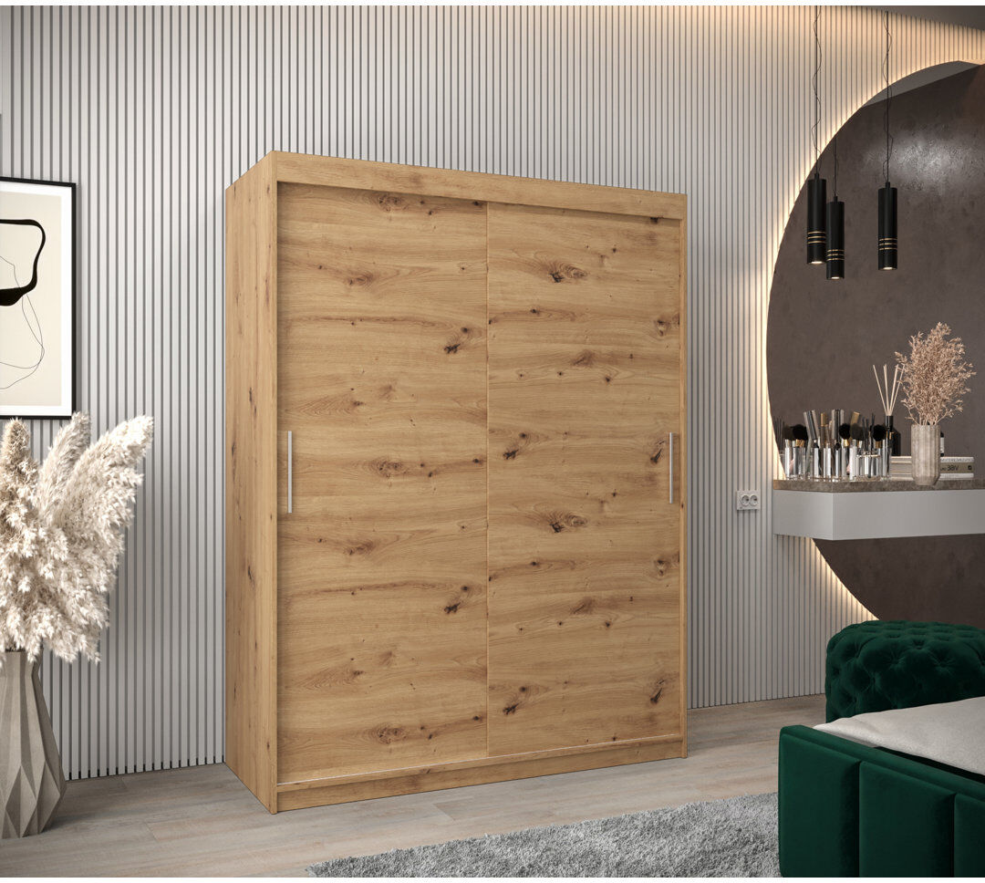 Alpen Home Aylinne 2 Door Wardrobe Artisan Oak 150cm W X 62cm D